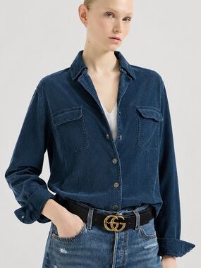 Vintage Evan-Picone Corduroy Fine-Wale SnapFront Collared Short 6